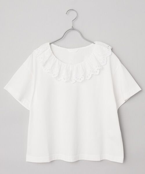 PINK HOUSE カラミレース調ボーダー使いカットソー PINK HOUSE カラミレース調ボーダー使いカットソー ピンクハウス