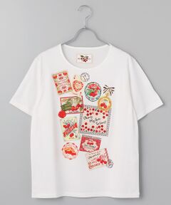 PINK HOUSE / ピンクハウス チェリー総柄プリントポロシャツ PINK HOUSE / ピンクハウス チェリー総柄プリントポロシャツ