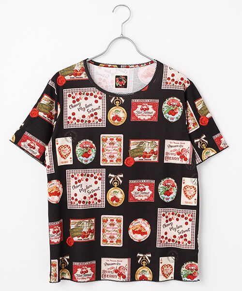 PINK HOUSE / ピンクハウス チェリープリントカットソー チェリープリントカットソー｜ピンクハウスオフィシャル