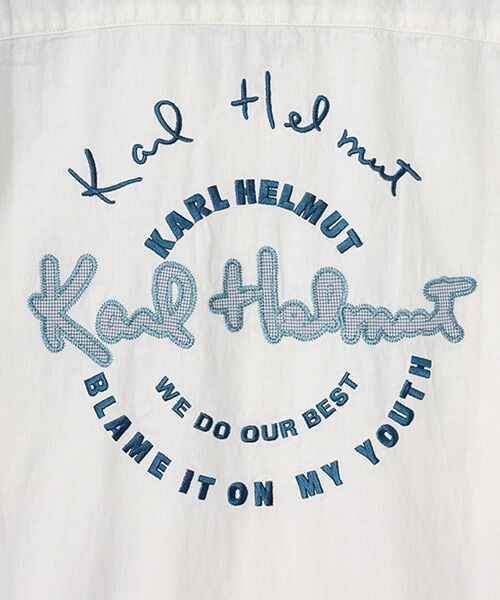 PINK HOUSE / ピンクハウス シャツ・ブラウス | ギンガムチェック使いデニムシャツブラウス | 詳細4