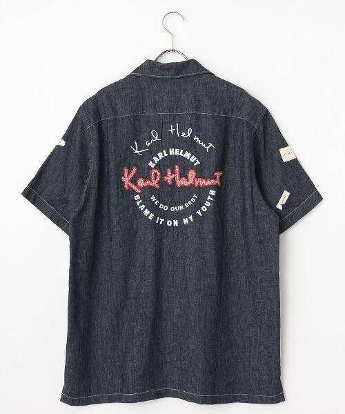 PINK HOUSE / ピンクハウス シャツ・ブラウス | ギンガムチェック使いデニムシャツブラウス | 詳細5