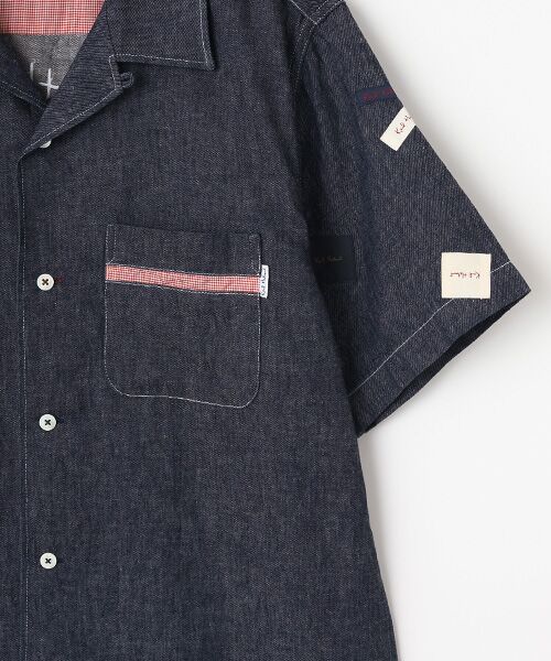 PINK HOUSE / ピンクハウス シャツ・ブラウス | ギンガムチェック使いデニムシャツブラウス | 詳細7