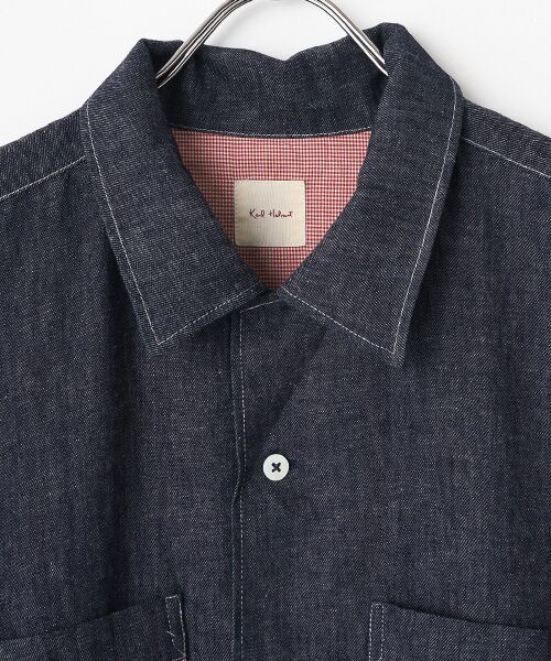 PINK HOUSE / ピンクハウス シャツ・ブラウス | ギンガムチェック使いデニムシャツブラウス | 詳細9