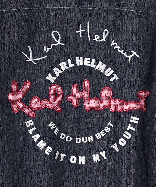 PINK HOUSE / ピンクハウス シャツ・ブラウス | ギンガムチェック使いデニムシャツブラウス | 詳細11