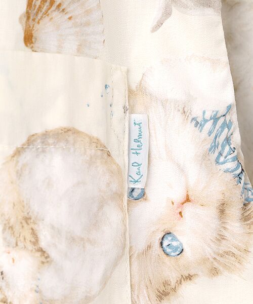 PINK HOUSE / ピンクハウス シャツ・ブラウス | さざ波とねこプリントシャツブラウス | 詳細1