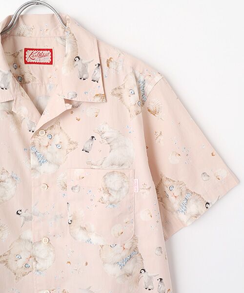 PINK HOUSE / ピンクハウス シャツ・ブラウス | さざ波とねこプリントシャツブラウス | 詳細3