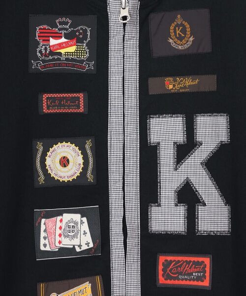 PINK HOUSE / ピンクハウス カーディガン・ボレロ | ネームワッペンいっぱいジップアップカーディガン | 詳細1