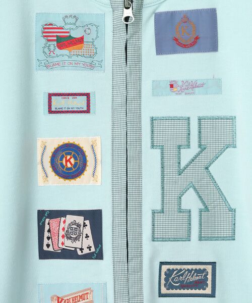 PINK HOUSE / ピンクハウス カーディガン・ボレロ | ネームワッペンいっぱいジップアップカーディガン | 詳細3