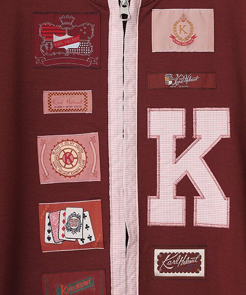 PINK HOUSE / ピンクハウス カーディガン・ボレロ | ネームワッペンいっぱいジップアップカーディガン | 詳細4