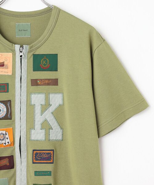 PINK HOUSE / ピンクハウス カーディガン・ボレロ | ネームワッペンいっぱいジップアップカーディガン | 詳細5