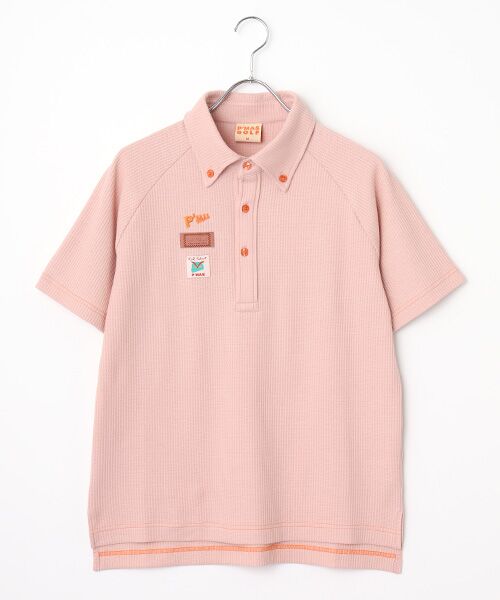 PINK HOUSE/ピンクハウス 【P'MAS】ジャガードポロシャツ ピンク M PINK HOUSE/ピンクハウス 【P'MAS】ジャガードポロシャツ ピンク M