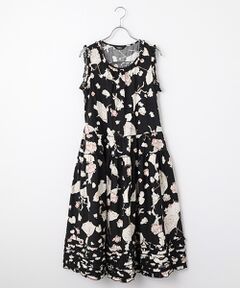 パラソルプリントミディワンピース