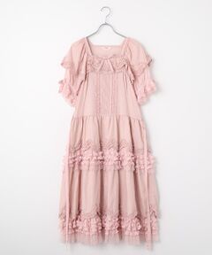 ピンクハウス　ワンダフルワールド　ロングワンピース　ピンク フード付きローンワンピース｜ピンクハウスオフィシャル