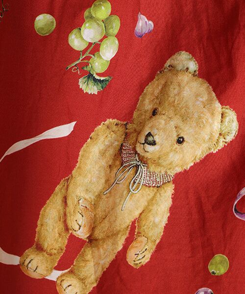 PINK HOUSE / ピンクハウス ロング・マキシ丈ワンピース | クマ葡萄プリントミディワンピース | 詳細2