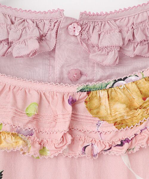 PINK HOUSE / ピンクハウス ロング・マキシ丈ワンピース | クマ葡萄プリントミディワンピース | 詳細7