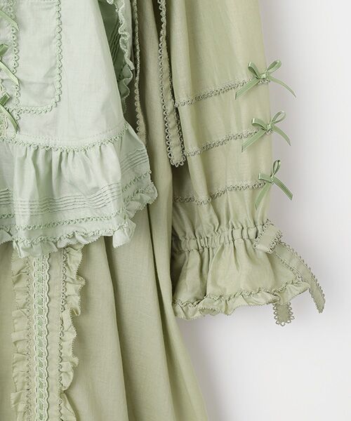 PINK HOUSE / ピンクハウス ロング・マキシ丈ワンピース | タブリエ付きワンピース | 詳細6