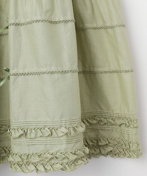 PINK HOUSE / ピンクハウス ロング・マキシ丈ワンピース | タブリエ付きワンピース | 詳細7