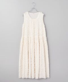 PINK HOUSE / ピンクハウス ロング・マキシ丈ワンピース | フロッキードットチュールフリル使いローンワンピース