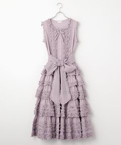 セール】 水玉プリントワンピース （ロング・マキシ丈ワンピース