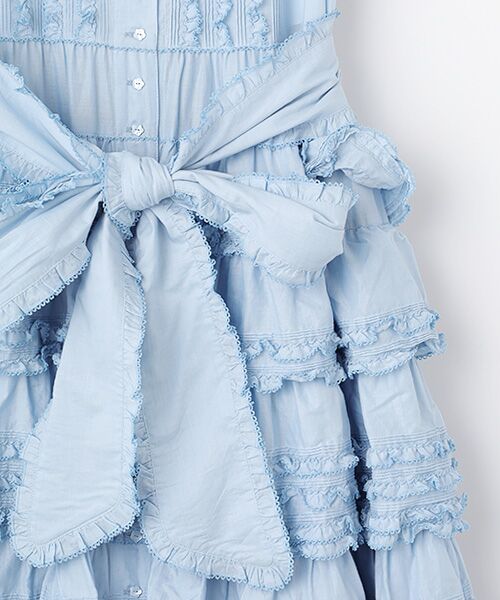 美品 ピンクハウス シャツワンピース デニム マキシ丈 Aライン ベルト付き 美品 ピンクハウス シャツワンピース デニム マキシ丈 Aライン