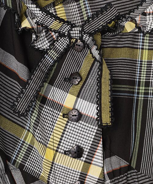 PINK HOUSE ☆チェックロングワンピース未使用品 セール】 オリジナルチェック×ギンガムチェックワンピース （ロング