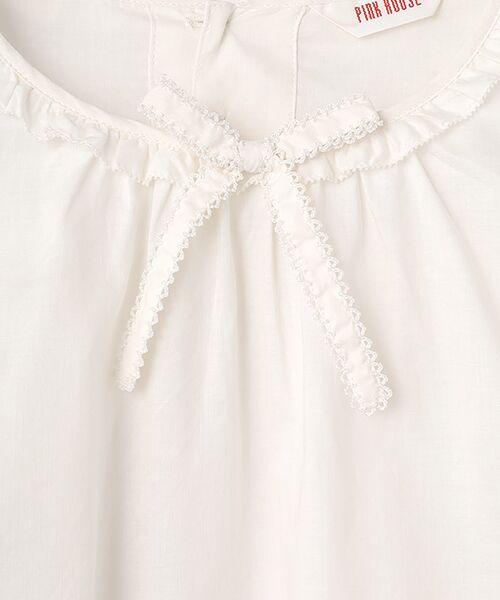 PINK HOUSE / ピンクハウス シャツ・ブラウス | 袖フリル使いローンブラウス | 詳細2