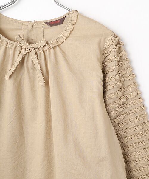 PINK HOUSE / ピンクハウス シャツ・ブラウス | 袖フリル使いローンブラウス | 詳細5