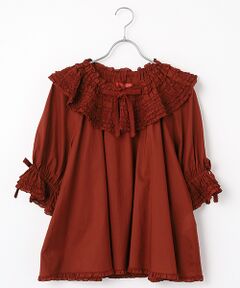 PINK HOUSE ノベルティ セール】 いるかブローチ付き透かし編みニットカーディガン
