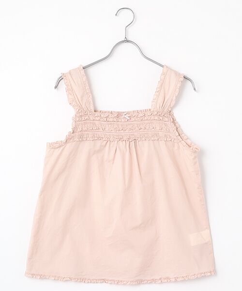PINK HOUSE/ピンクハウス フリル使いローンキャミソール ピンク F PINK HOUSE/ピンクハウス フリル使いローンキャミソール ピンク F