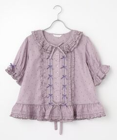 「ebure」 半袖ブラウス 38 パープル レディース 0432874049852an_5?$VS_1500$