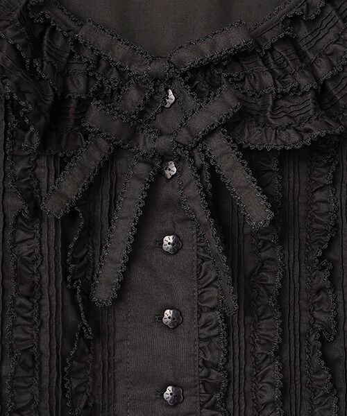 PINK HOUSE / ピンクハウス シャツ・ブラウス | ローンフリルブラウス | 詳細1