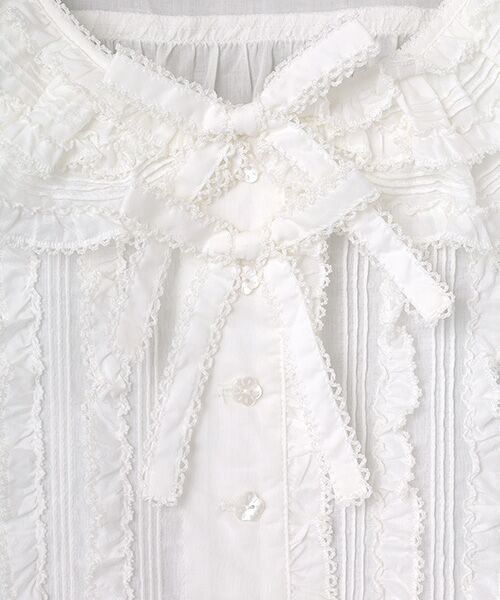 PINK HOUSE / ピンクハウス シャツ・ブラウス | ローンフリルブラウス | 詳細2