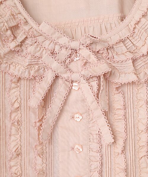 PINK HOUSE / ピンクハウス シャツ・ブラウス | ローンフリルブラウス | 詳細6