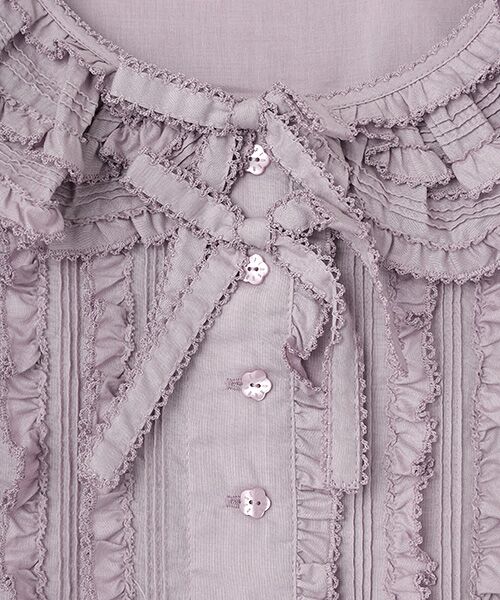 PINK HOUSE / ピンクハウス シャツ・ブラウス | ローンフリルブラウス | 詳細8