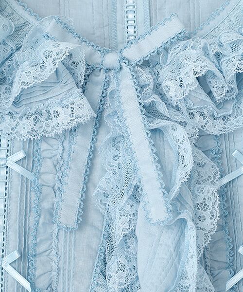 ピンクハウス レース使いボレロ風 ブラウス シロ レース使いボレロ風ブラウス｜ピンクハウスオフィシャル