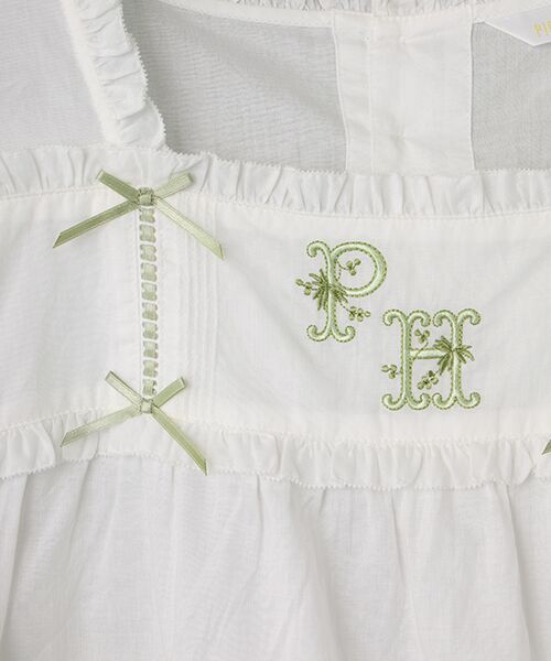 PINK HOUSE / ピンクハウス シャツ・ブラウス | ロゴ刺繍ブラウス | 詳細1