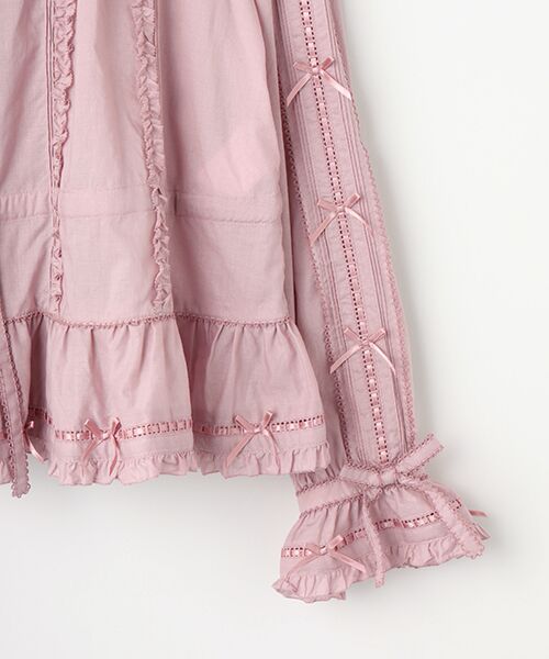 PINK HOUSE / ピンクハウス シャツ・ブラウス | ロゴ刺繍オーバーブラウス | 詳細5