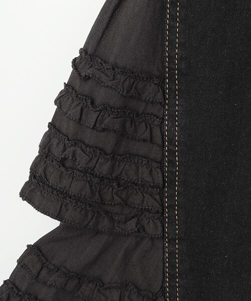 PINK HOUSE / ピンクハウス デニムパンツ | ローンフリル使いデニムパンツ | 詳細1