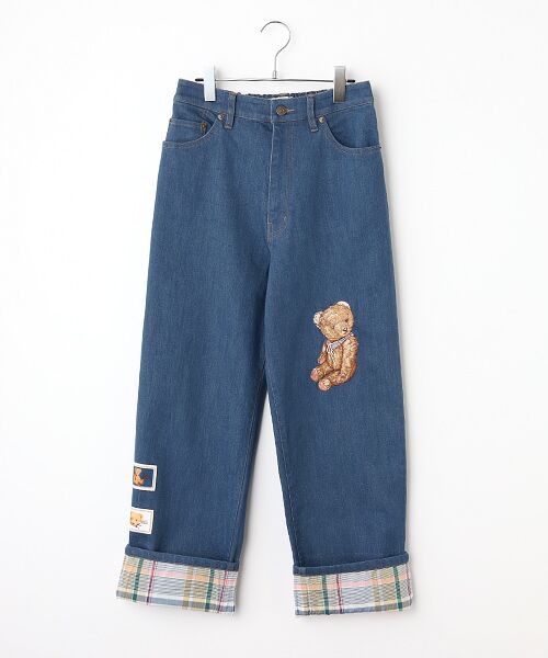 ピンクハウス　デニムパンツ(ピンク色) L USED ストレッチデニムワイドパンツ｜ピンクハウスオフィシャル