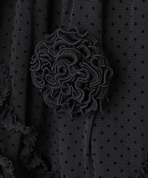 PINK HOUSE / ピンクハウス ロング・マキシ丈スカート | フロッキードットチュール使いスカート | 詳細1