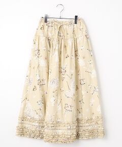 セール】 いちごプリントスカート （ロング・マキシ丈スカート