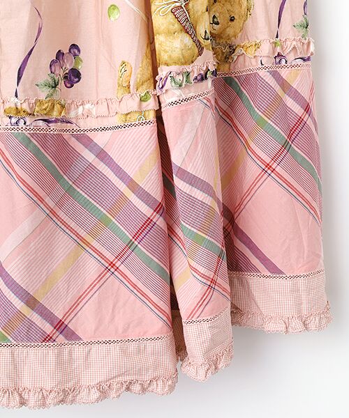 PINK HOUSE　ピンクハウス ブドウ　ぶどう　ロングスカート PINK HOUSE ピンクハウス ブドウ ぶどう ロングスカート