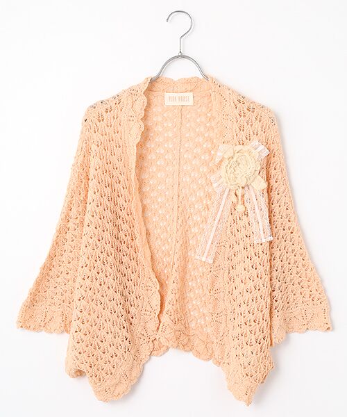 PINK HOUSE / ピンクハウス コサージュ付きニットボレロ コサージュ付きニットボレロ｜ピンクハウスオフィシャル