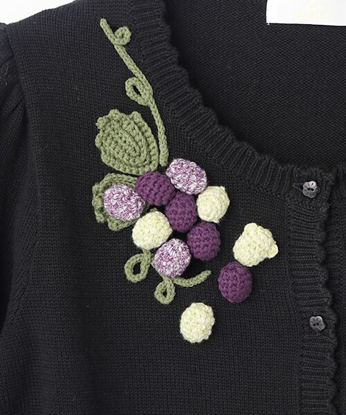 PINK HOUSE / ピンクハウス カーディガン・ボレロ | 葡萄モチーフニットカーディガン | 詳細1