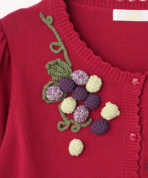 PINK HOUSE / ピンクハウス カーディガン・ボレロ | 葡萄モチーフニットカーディガン | 詳細3