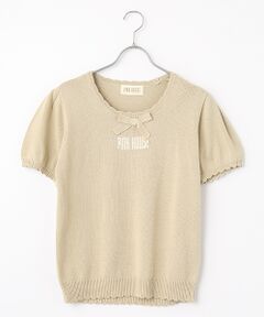 ピンクハウスの可愛いロゴ付きセーターです。 PINK HOUSE（ピンクハウス）の「ロゴニットパーカー（ニット