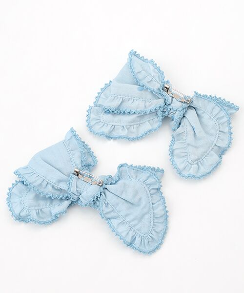 PINK HOUSE / ピンクハウス ブローチ・コサージュ | 水玉プリント＆無地ローンリボンブローチセット | 詳細1