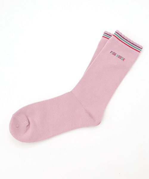 PINK HOUSE/ピンクハウス ロゴソックス ピンク F PINK HOUSE/ピンクハウス ロゴソックス ピンク F