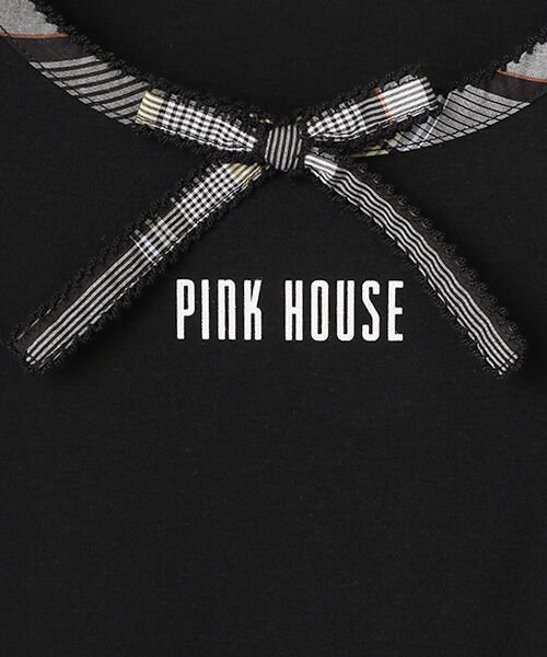 PINK HOUSE / ピンクハウス チュニック | オリジナルチェック使いカットソーチュニック | 詳細1