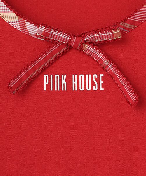 PINK HOUSE / ピンクハウス チュニック | オリジナルチェック使いカットソーチュニック | 詳細2